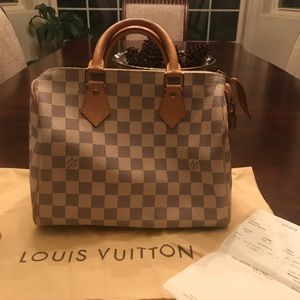 Louis Vuitton Speedy Damien Azur Handbag